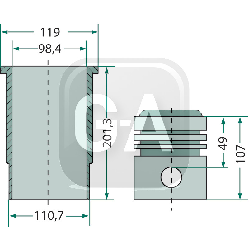 Kit cylindree tracteur McCormick